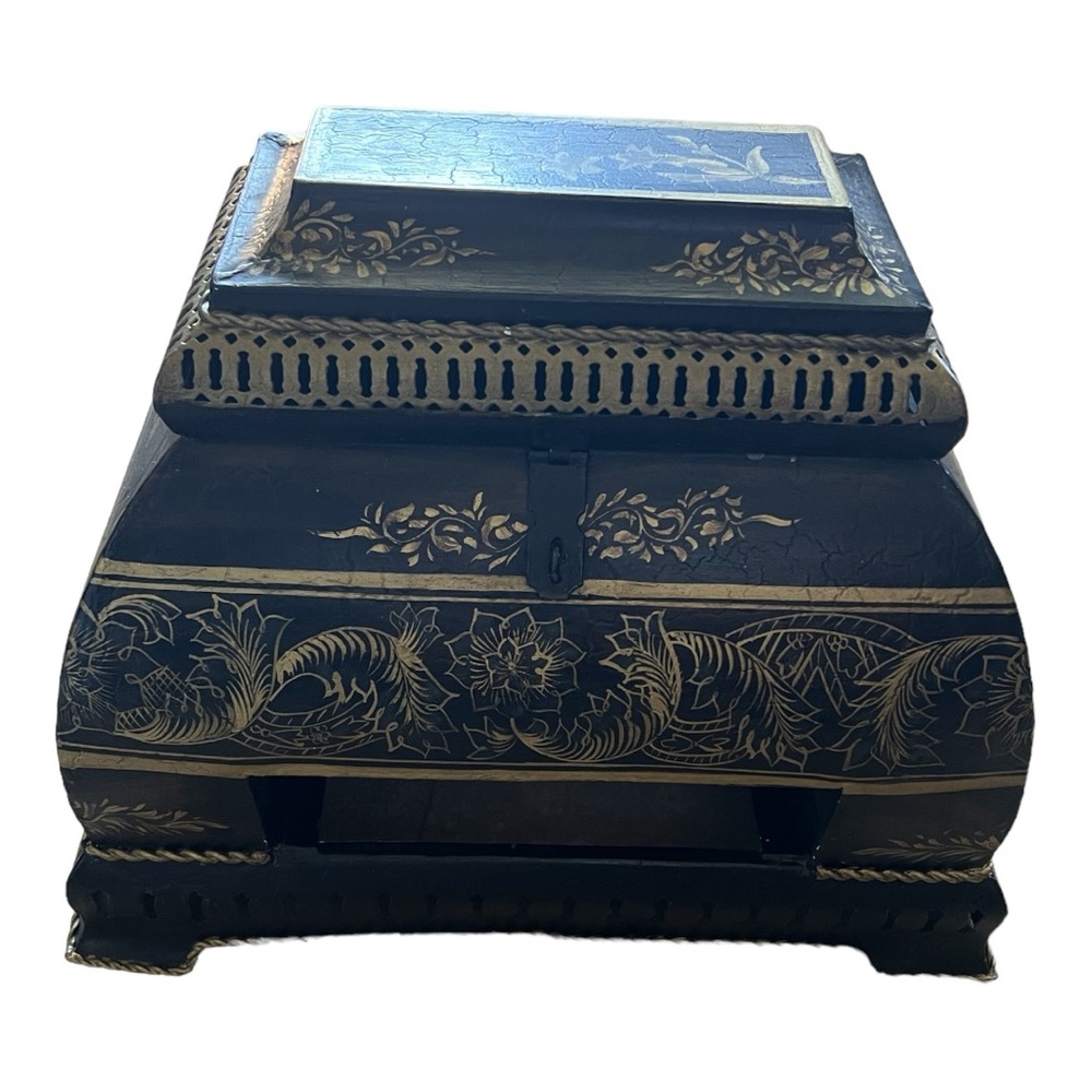 John Richard Black & Yellow Home Decor Chest